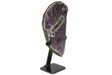 Amethyst Geode Section on Metal Stand - Uruguay #128078-1